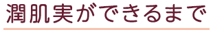 潤肌実ができるまで